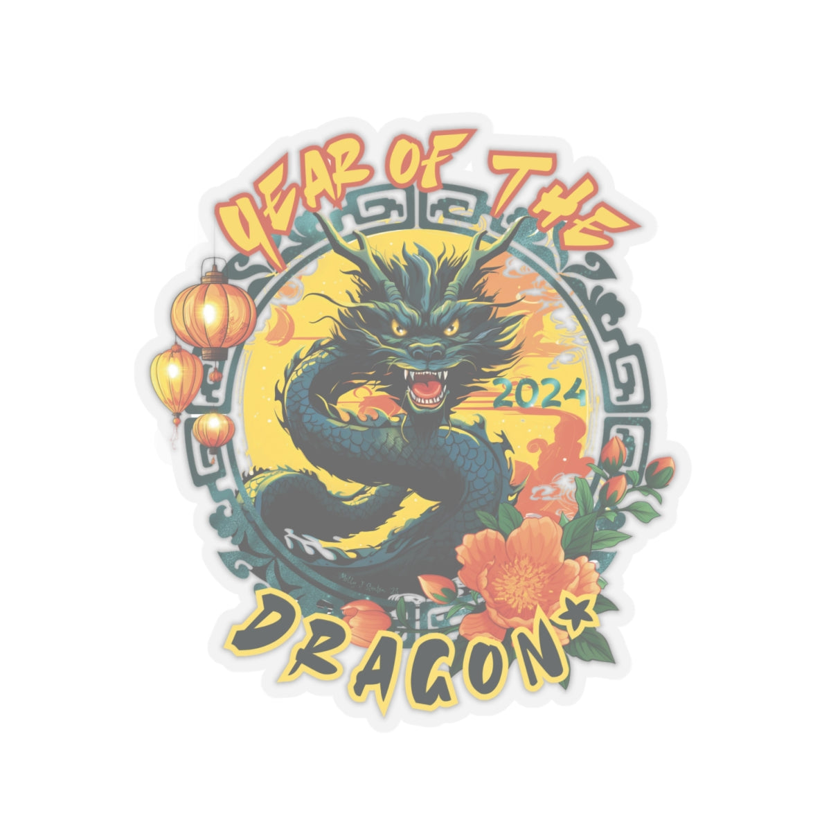 Year of the "Dragon" Vinyl Sticker